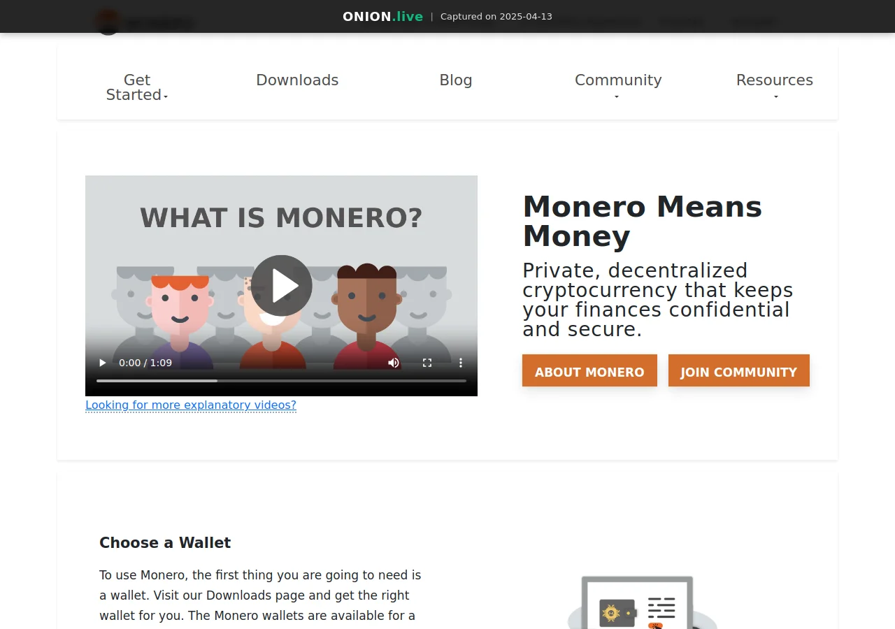 get monero screenshot